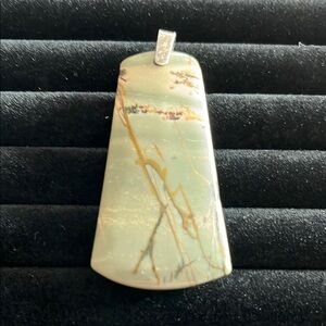 Picasso Stone Silver Pendant